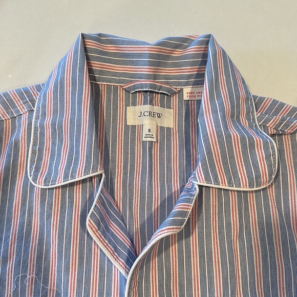 J.Crew Men’s Pajama Shirt Striped Size Small - Picture 2 of 3